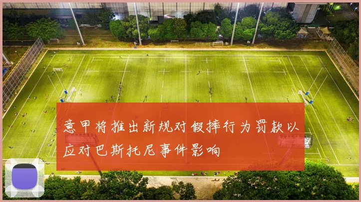 意甲将推出新规对假摔行为罚款以应对巴斯托尼事件影响
